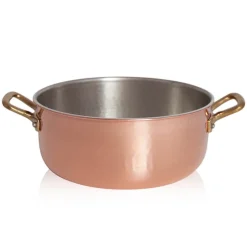 Pintinox Rame Casseruola Bassa In Rame Stagnato