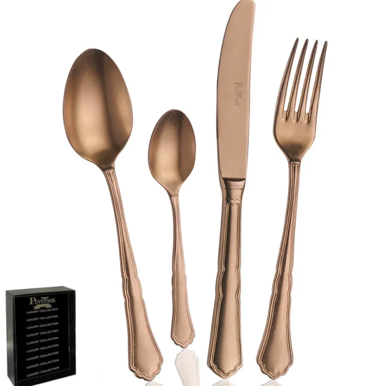 Pintinox Settecento Servizio Posate In Acciaio Inox - Set 24 Pz