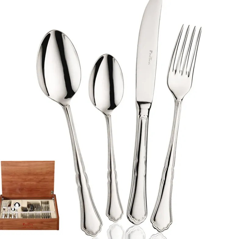 Pintinox Settecento Servizio Posate In Acciaio Inox - Set 24 Pz
