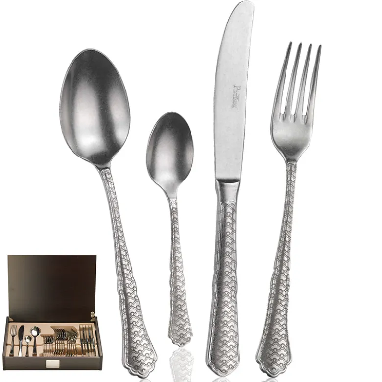 Pintinox Settecento Servizio Posate In Acciaio Inox - Set 24 Pz