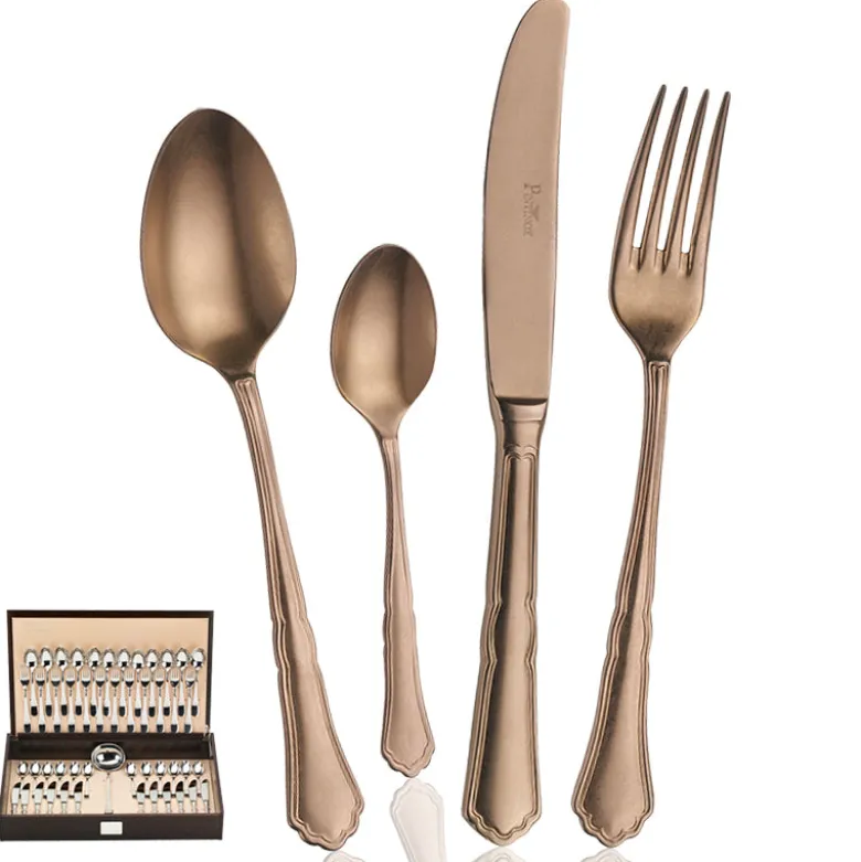 Pintinox Settecento Servizio Posate In Acciaio Inox - Set 49 Pz
