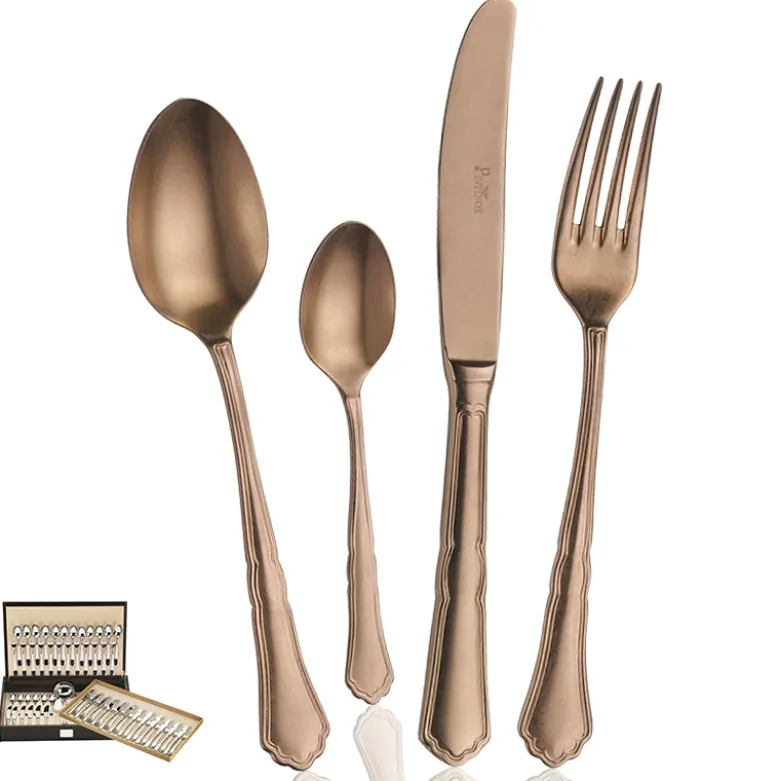 Pintinox Settecento Servizio Posate In Acciaio Inox - Set 75 Pz