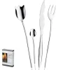 Pintinox Tulipani Extra Servizio Posate In Acciaio Inox - Set 24 Pz