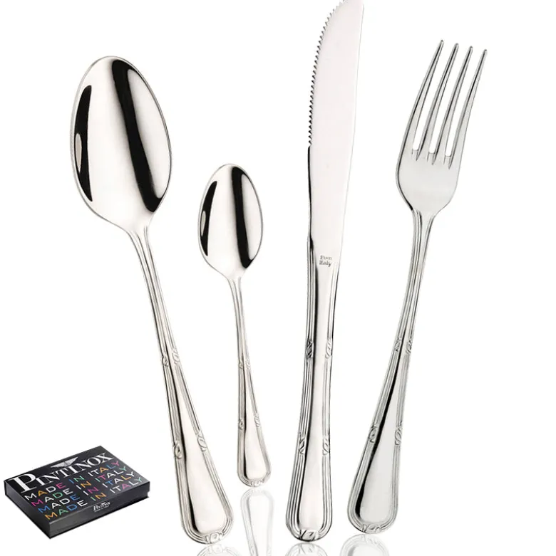 Pintinox Valencia Servizio Posate In Acciaio Inox - Set 24 Pz