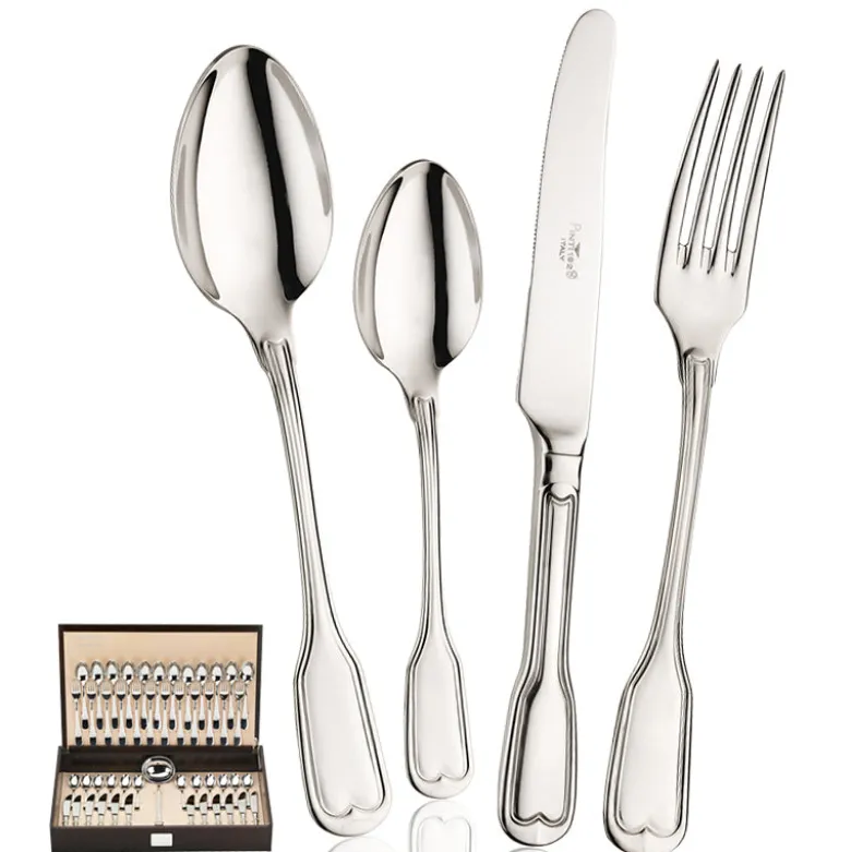 Pintinox Vittoriale Servizio Posate In Acciaio Inox - Set 49 Pz