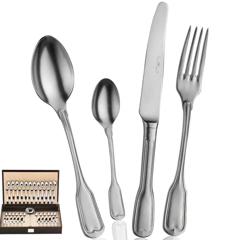 Pintinox Vittoriale Servizio Posate In Acciaio Inox - Set 49 Pz