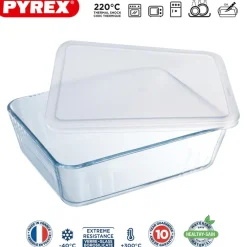 Pyrex Cook & Freeze Contenitore Per Alimenti Rettangolare In Vetro Borosilicato