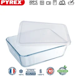 Pyrex Cook & Freeze Contenitore Per Alimenti Rettangolare In Vetro Borosilicato
