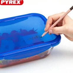 Pyrex Cook & Go Contenitore Per Alimenti Ermetico Quadrato In Vetro Borosilicato
