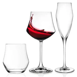 RCR Ego Set Calici in Vetro - Set 18 Pezzi