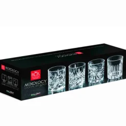 RCR Mixology Bicchieri Cocktail in Vetro - Set 4 Pezzi
