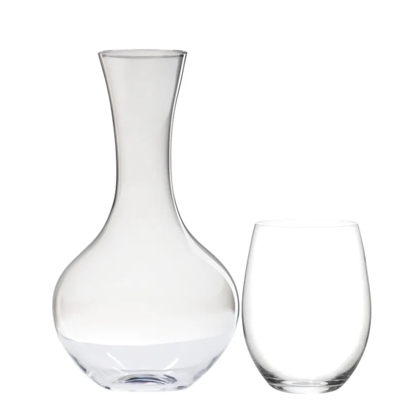 Riedel O Gift Set Bicchieri Vino e Decanter Cabernet Merlot in Vetro - Set 5 Pezzi
