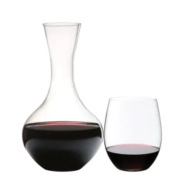 Riedel O Gift Set Bicchieri Vino e Decanter Cabernet Merlot in Vetro - Set 5 Pezzi