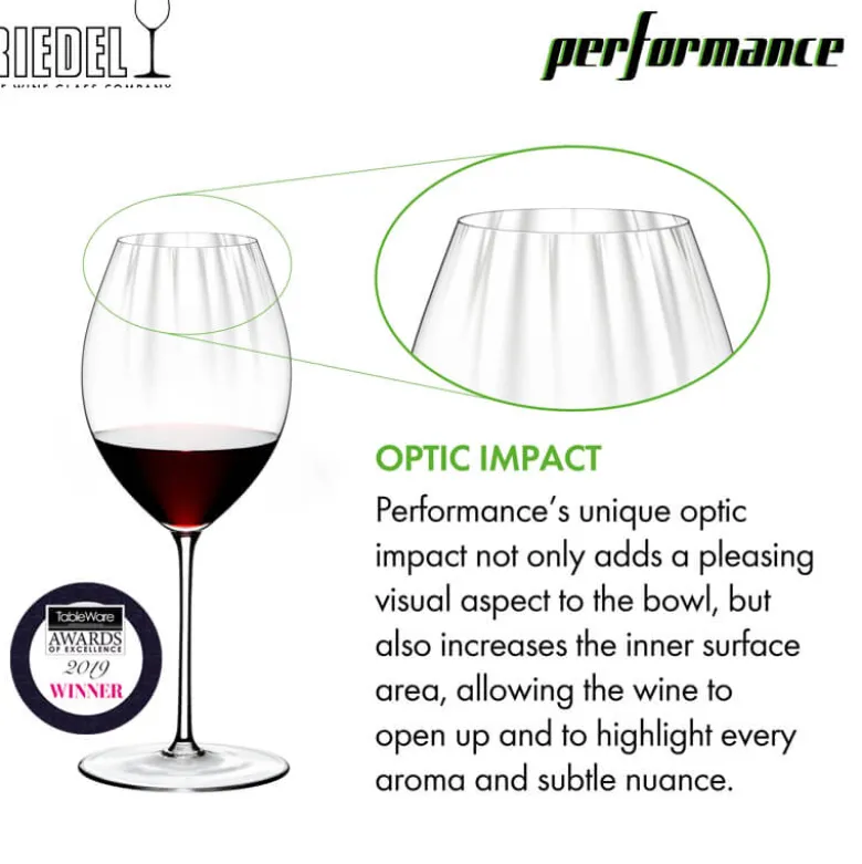 Riedel Performance Calice Degustazione in Vetro - Set 4 Pezzi