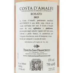 Rosato San Francesco Costa D'Amalfi DOC 2023 Tenuta San Francesco