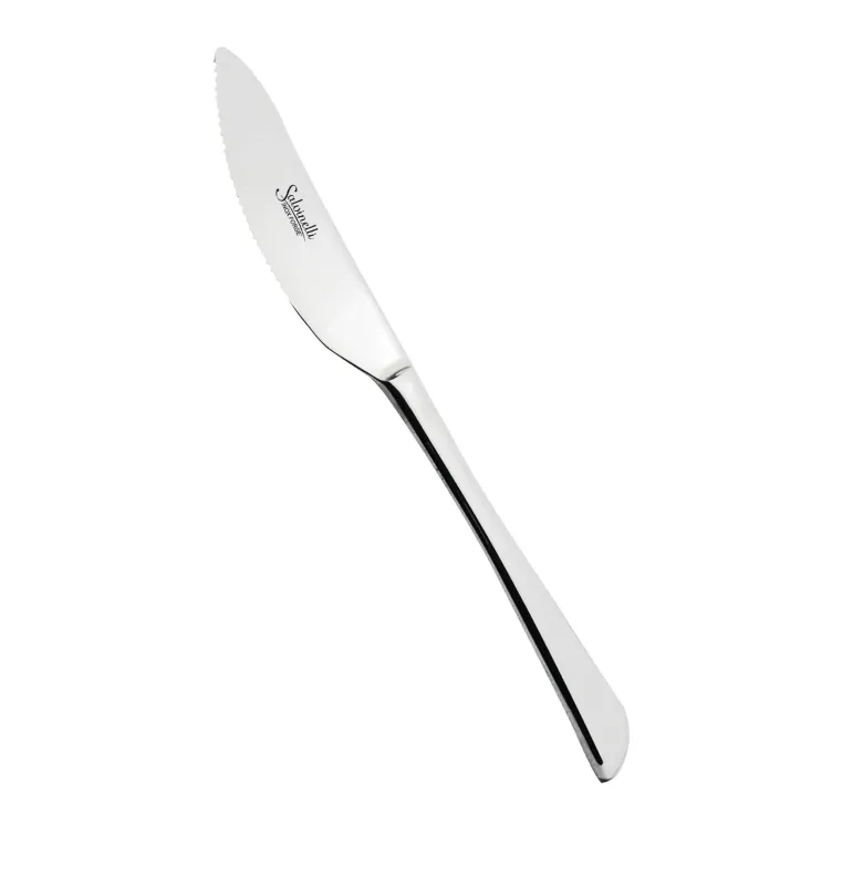 Salvinelli Perpizza Coltello Tavola In Acciaio Inox - Set 12 Pz