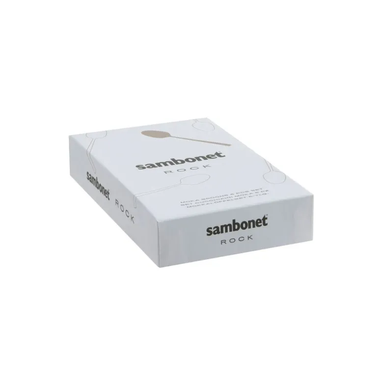 Sambonet Rock Cucchiaini Caffè In Acciaio Inox - Set 6 Pz