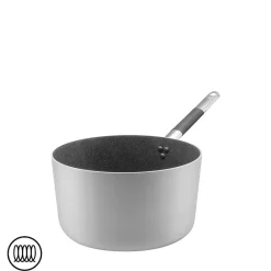SharkSkin Casseruola Alta In Alluminio Antiaderente Induzione Con Manico In Acciaio Inox Cool