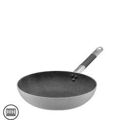 SharkSkin Padella Alta Svasata In Alluminio Antiaderente Induzione Con Manico In Acciaio Inox Cool