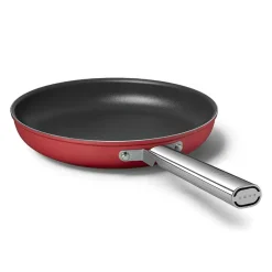 Smeg Cookware 50's Style Padella Bassa Antiaderente In Alluminio Con Manico In Acciaio Inox