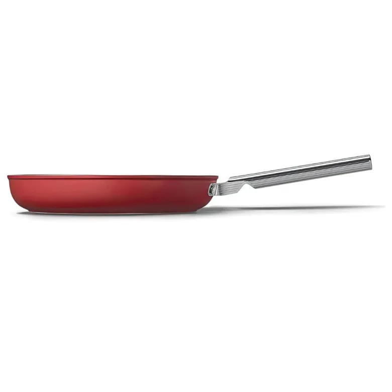 Smeg Cookware 50's Style Padella Bassa Antiaderente In Alluminio Con Manico In Acciaio Inox