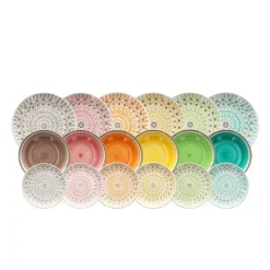 Tognana Louise Cape Town Servizio Piatti In Ceramica - Set 18 Pz