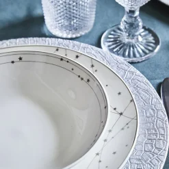 Tognana Madison Silverlight Servizio Piatti In Porcellana - Set 18 Pz