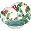 Tognana Madison Tropicalia Servizio Piatti Decorato In Porcellana Set 18 Pz
