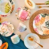 Tognana Madison Tropical Rosé Servizio Piatti In Porcellana - Set 18 Pz