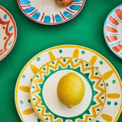 Tognana Madison Vietri Servizio Piatti In Porcellana Decorata - Set 18 Pz