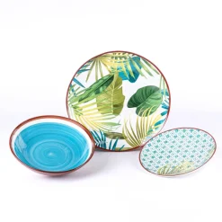 Tognana Metropolis Jungle Servizio Piatti In Porcellana - Set 18 Pz