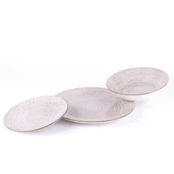 Tognana Metropolis Pepper Bamboo Servizio Piatti In Porcellana - Set 18 Pz