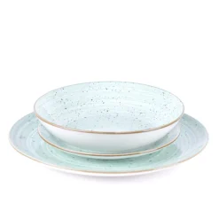 Tognana Metropolis Pepper Bamboo Servizio Piatti In Porcellana - Set 18 Pz