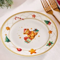 Tognana Olimpia Christmas Fairy Tale Servizio Tavola Decoro Natalizio In Porcellana Set 18 Pz