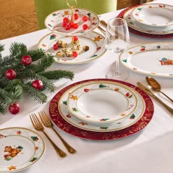 Tognana Olimpia Christmas Fairy Tale Servizio Tavola Decoro Natalizio In Porcellana Set 18 Pz