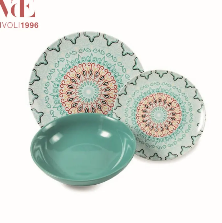 Villa D'Este Sharm Servizio Piatti In Gres Porcellanato - Set 18 Pz