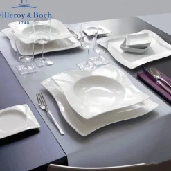Villeroy & Boch NewWave Servizio Piatti In Porcellana - Set 8 Pz