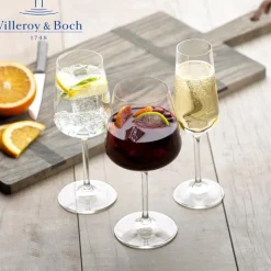 Villeroy & Boch Ovid Set Calici Vino e Flute In Vetro Cristallino Set 12 Pz