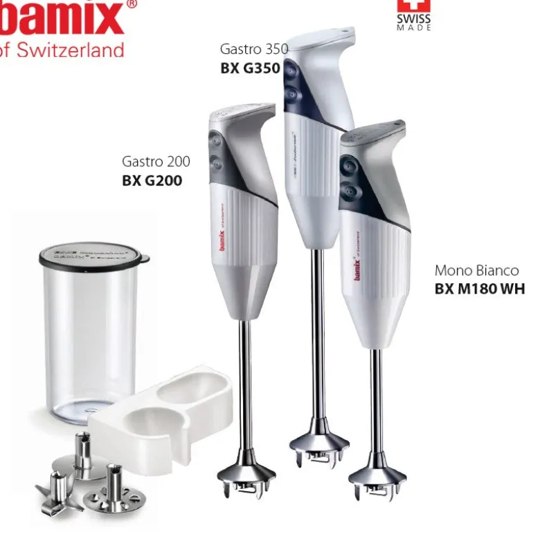350 Watt - Bamix G350 Frullatore A Immersione In Acciaio Inox
