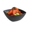 19.5x19.5 cm - Aps Nero Coppa In Melamina - Set 6 Pz