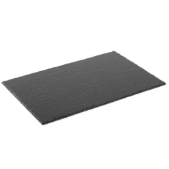 53x32.5 cm - Aps Piatto Vassoio Rettangolare In Ardesia