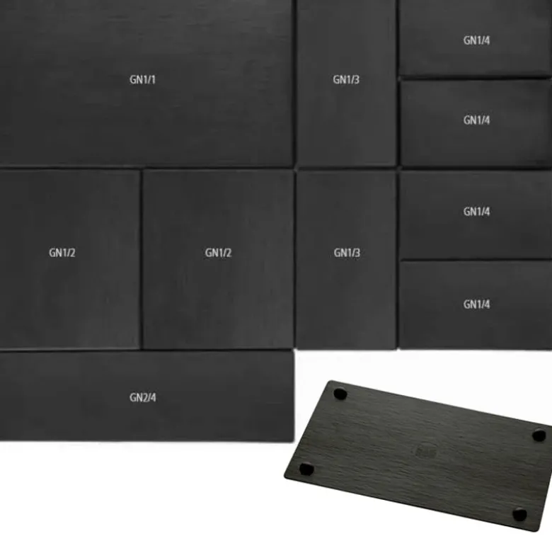 32.5x26.5 cm - Aps Slate Vassoio In Melamina