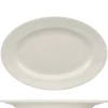 45x31.5 cm - Ariane Prime Piatto Vassoio Ovale In Porcellana - Set 3 Pz