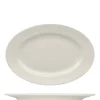 32x22 cm - Ariane Prime Piatto Vassoio Ovale In Porcellana - Set 6 Pz
