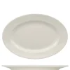 38x26.5 cm - Ariane Prime Piatto Vassoio Ovale In Porcellana - Set 6 Pz