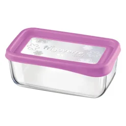21x13 cm - Bormioli Rocco Frigoverre Fun Contenitore Per Alimenti Rettangolare In Vetro