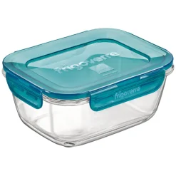 18x14 cm - Bormioli Rocco Frigoverre Evolution Contenitore Per Alimenti Ermetico Rettangolare In Vetro Temperato