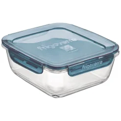 18x14 cm - Bormioli Rocco Frigoverre Evolution Contenitore Per Alimenti Ermetico Rettangolare In Vetro Temperato
