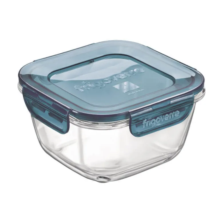 14x14 cm - Bormioli Rocco Frigoverre Evolution Contenitore Per Alimenti Ermetico In Vetro Temperato