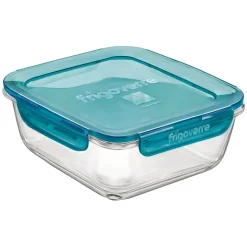 18x18 cm - Bormioli Rocco Frigoverre Evolution Contenitore Per Alimenti Ermetico In Vetro Temperato